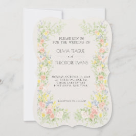 Glamorous Regency Garden Wedding Invitations  Einladung