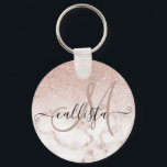 Glamorous Rose Gold White Glitter Marble Gradient Schlüsselanhänger<br><div class="desc">Dieses elegante und mädchenhafte Design ist perfekt für die trendige und stilvolle Mode. Es verfügt über ein Imitat gedruckt Rose Gold funkelnd Glitzer ombre Farbverlauf auf einer Rose rosa und weiß Marmor Stein Muster Hintergrund. Es ist glamourös, elegant, luxuriös, modern und elegant. ***WICHTIGE HINWEIS FÜR DESIGN: Für individuelle Designanfragen, wie...</div>