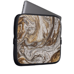 Glamour 001 flüssige Brauntöne Laptopschutzhülle