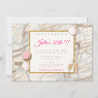 Glamour 50. Party Gold Confetti Flutes Balloons