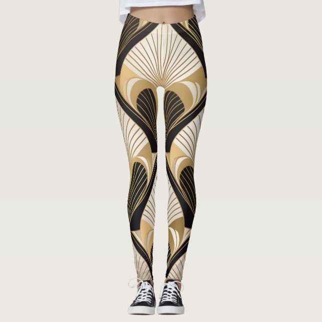 Glamour Art Déco Leggings (Vorderseite)