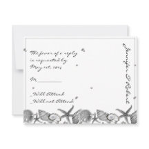 Glamour Beach in Silver Response Card