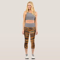 Glamour Black Brown Tiger Stripes Animal Print