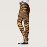 Glamour Black Brown Tiger Stripes Animal Print Leggings<br><div class="desc">Tigerstreifen sind eine der klassischsten und vielseitigsten Tierdrucke. Wenn Sie ein Liebhaber von Katzen,  Wildtieren und Trends sind,  ist dieses auffallende Design von horizontalen Tigerstreifen in Schwarz und Kupferbraun perfekt für Sie.</div>