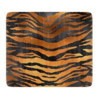 Glamour Black Brown Tiger Stripes Animal Print