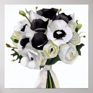 Glamour Black & White, Attendants Bouquet (C) Poster