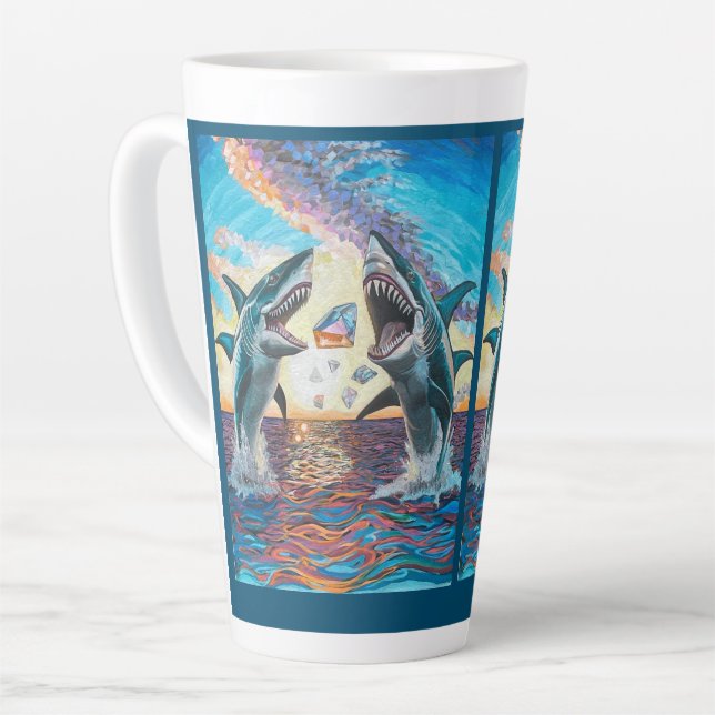 Glamour Chomp-Shark Breaching for Shiny Gems- Milchtasse (Linke Ecke)