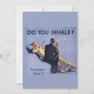 Glamour Couple Card Inhalieren Sie? Dankeskarte