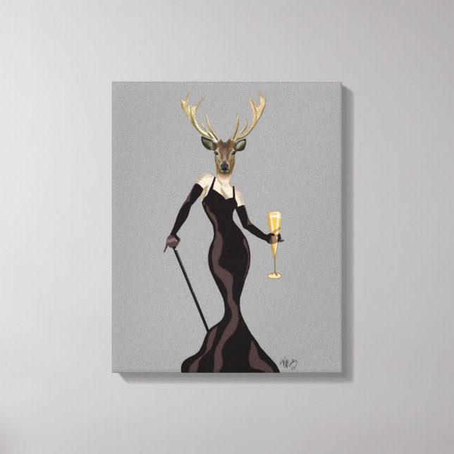 Glamour Dei in Black Leinwanddruck (Vorderseite)
