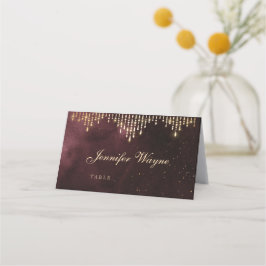 Glamour Deko Burgundy Vintage Hochzeit Platzkarten