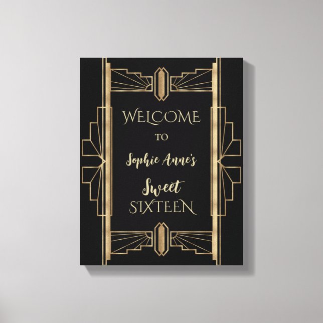 Glamour des années 20 Great Gatsby Art Déco SWEET  (Recto)