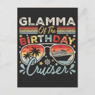 Glamour des Geburtstags-Kreuzfahrt-Urlaubs Postkarte