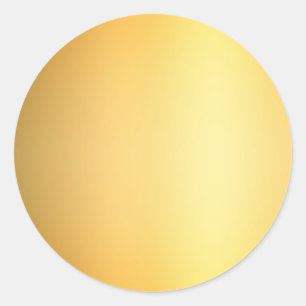 Glamour Elegante Imitate Gold Blank Template Glam Runder Aufkleber