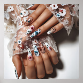 Glamour Fashion Luxus Sommer Nails Art Foto Poster