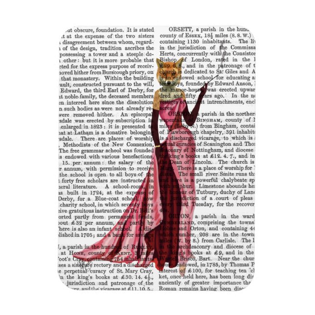 Glamour Fox in Rosa Magnet (Vertikal)