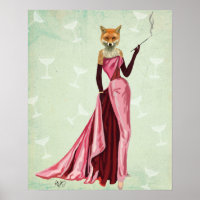 Glamour Fox in Rosa