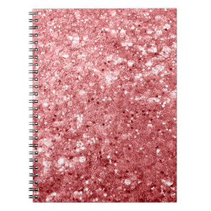 Glamour Funkelnd Pink Glitzer Notizblock