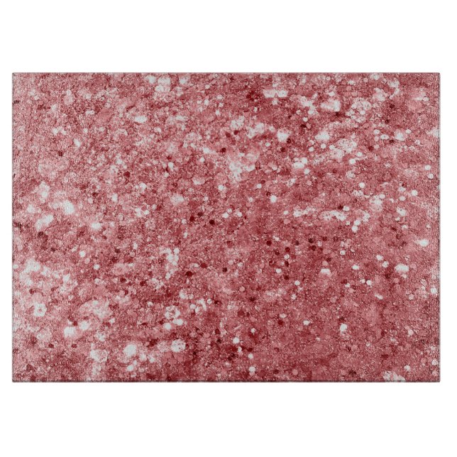 Glamour Funkelnd Pink Glitzer Schneidebrett (Vorderseite)