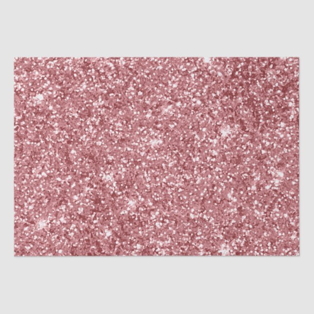 Glamour Funkelnd Pink Glitzer Seidenpapier (Vorderseite)