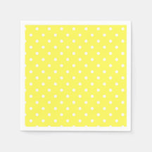 Glamour Gelb und Weiß Polka Dot