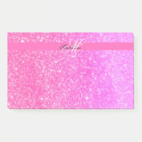 Glamour Girl Hot Pink Glitzer Personalisiert Name