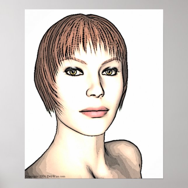 Glamour Girl Print Poster (Vorne)