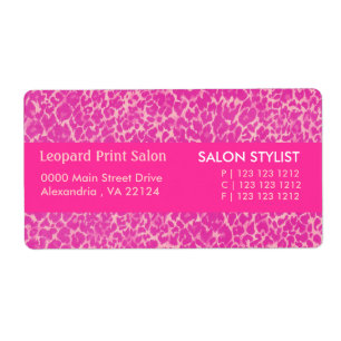 Glamour Glamour Hot Pink Panther Pattern Spots