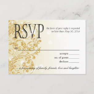 Glamour Glitter Luxe Ombre RSVP   champagne