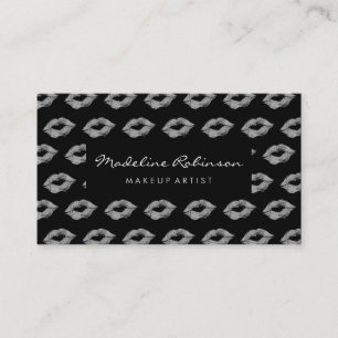 Glamour Glitzer Kisses Visitenkarte