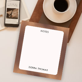 Glamour Gold gestreift Notizblock