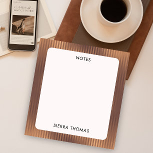 Glamour Gold gestreift Notizblock
