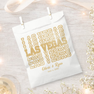 Glamour Gold Glitzer Las Vegas Gastgeschenk Hochze Geschenktütchen