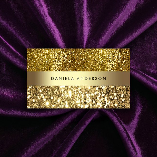 Glamour Gold Glitzer Luxus Business Card Visitenkarte (Von Creator hochgeladen)