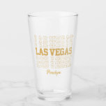 Glamour Gold Las Vegas Junggeselinnen-Abschied Gif Glas<br><div class="desc">Mit dieser anpassbaren Bachelorette-Glasware können Sie sich auf ein unvergessliches Las Vegas Bachelorette-Erlebnis vorbereiten. Drucken Sie in Imitate glitzernden vergoldeten Glitzer mit individuellen Namen und Datum.</div>
