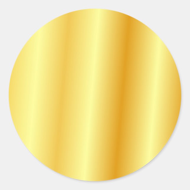 Glamour Gold Look Hintergrund Blank Template Runder Aufkleber (Vorderseite)