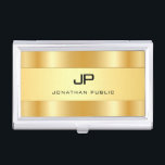 Glamour Gold Look Moderne Monogram Vorlage Visitenkarten Dose<br><div class="desc">Glamour Gold Look Moderne Monogram Template Business Card Holder. Perfekt für Anwälte,  Anwälte,  Firmenfachleute,  Stylist,  Designer,  Lehrer,  Anwälte,  Broker,  Regisseure,  Manager,  Berater,  Architekten,  Ingenieure,  Real Anwesen Agent,  Buchhalter,  Musiker,  alle Berufe.</div>