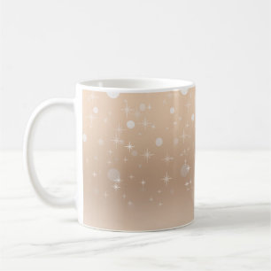 Glamour Gold metallische Glanz, Verlauf, Sterne Kaffeetasse