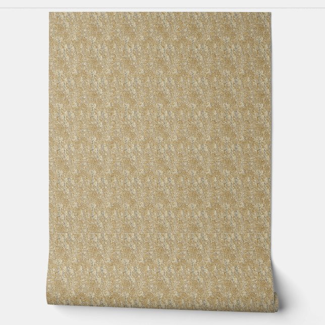 Glamour Gold Sequin Tapete (Abrollen)