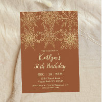 Glamour Gold Winter 30. Geburtstag