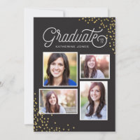 Glamour Grad 4-Foto Collage Abschluss
