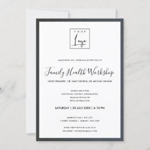 GLAMOUR GRAU BLAUE SEIDE IHR LOGO WORKSHOP GALA-VE EINLADUNG