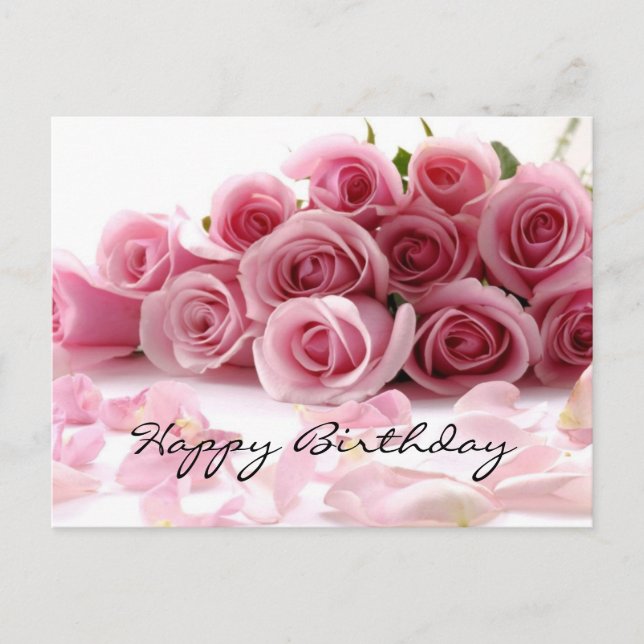 Glamour Happy Birthday Postkarte (Vorderseite)