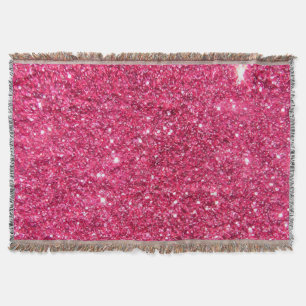 Glamour-heißes Rosa-Glitzer Decke