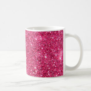 Glamour-heißes Rosa-Glitzer Kaffeetasse