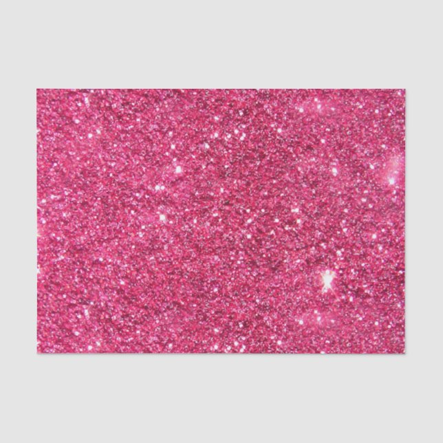 Glamour-heißes Rosa-Glitzer Seidenpapier (Vorderseite)