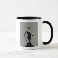 Glamour Hirsch in Schwarz 2