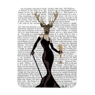 Glamour Hirsch in Schwarz Magnet