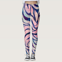 Glamour Holographic Glitzer Blue Zebra Stripes