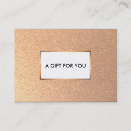 Glamour Imitate Kupfer Gold Geschenkkarte Rabattkarte