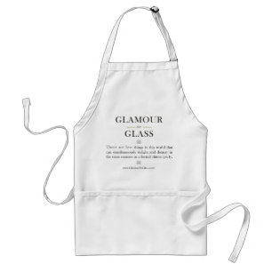 Glamour in der GlasSchürze Schürze
